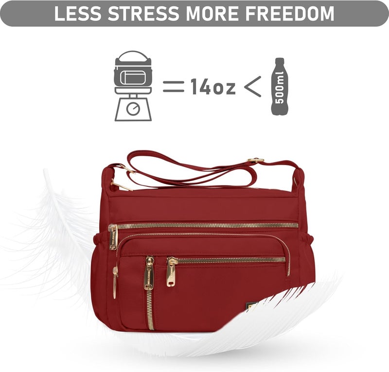 NPBAG Crossbody Bag for Women, Shoulder Purse Handbag Messenger Bag, Trendy Pocketbooks, Waterproof and Multi-Pockets - Image 4